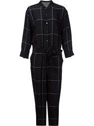 checked jumpsuit En Route