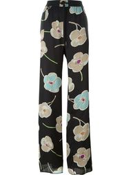 floral print wide-leg trousers Armani Collezioni