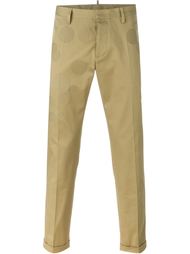 брюки с круглыми заплатками Dsquared2