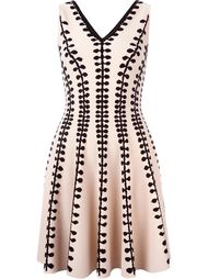 расклешенное трикотажное платье Alexander McQueen
