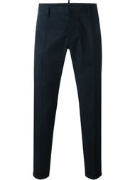 брюки с круглыми заплатками  Dsquared2