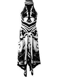 платье с абстрактным принтом   Roberto Cavalli