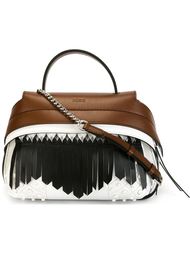 colour block fringe tote bag Tod's