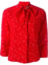 bow collar crop jacket Ermanno Scervino