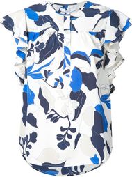 floral print ruffle sleeve top Derek Lam 10 Crosby