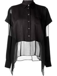 полупрозрачная многослойная блузка  Maison Margiela