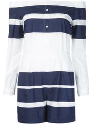 striped off-shoulder playsuit Derek Lam 10 Crosby