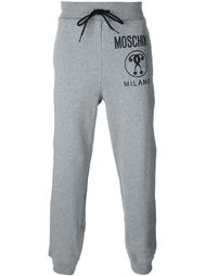 logo print track pants Moschino