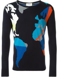 свитер с принтом карты мира  Iceberg