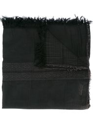 bar effect frayed trim scarf Uma Wang