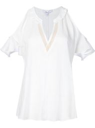 v-neck bare shoulder blouse Derek Lam 10 Crosby
