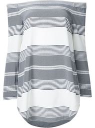 striped off-shoulder blouse Derek Lam 10 Crosby