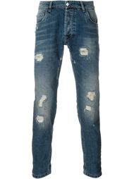 джинсы с рваными деталями   Hydrogen