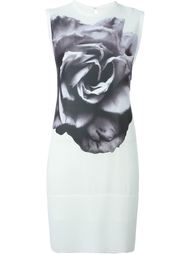 платье с принтом розы  McQ Alexander McQueen