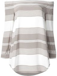 striped off-shoulder blouse Derek Lam 10 Crosby