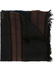 pattern frayed scarf Uma Wang
