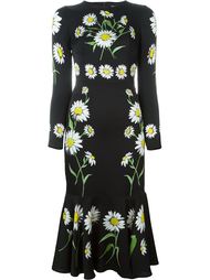 платье с крупными ромашками Dolce &amp;amp; Gabbana