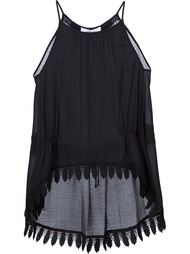 embroidered trim tank  Derek Lam 10 Crosby