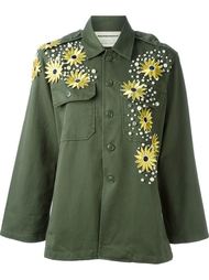 куртка в стиле милитари с цветочной аппликацией Night Market