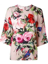 блузка с цветочным принтом   Dolce &amp;amp; Gabbana
