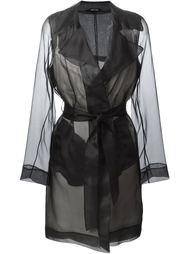 прозрачное пальто-тренч  Maison Margiela
