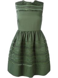 платье с вышивкой  Red Valentino