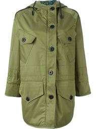 hooded parka coat Coach