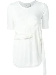 топ в рубчик с абстрактной деталью  3.1 Phillip Lim