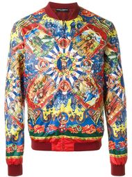 куртка-бомбер с принтом Dolce &amp;amp; Gabbana