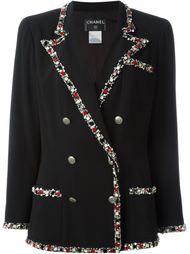 пиджак с декорированной окантовкой Chanel Vintage