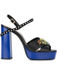 декорированные босоножки на платформе Lanvin