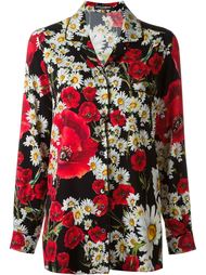 рубашка с цветочным принтом   Dolce &amp;amp; Gabbana
