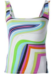 топ с абстрактным принтом Emilio Pucci Vintage