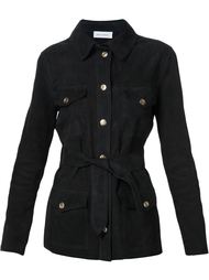 belted suede jacket Beau Souci
