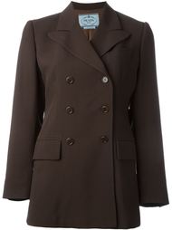 двубортный пиджак Prada Vintage