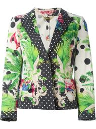 пиджак с растительным принтом Versace Vintage