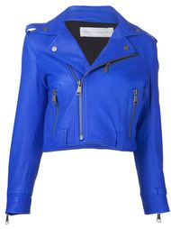 cropped biker jacket Victoria Victoria Beckham