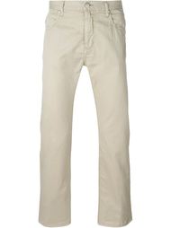 straight leg fit back pocket detail trousers Armani Jeans