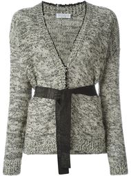 belted V-neck cardigan Brunello Cucinelli