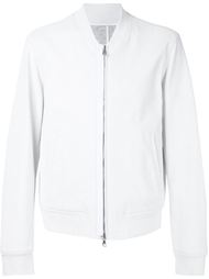 textured reversible coated zip up bomber jacket Wooyoungmi