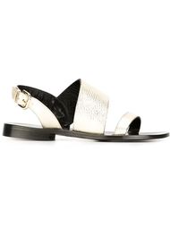 сандалии на плоской подошве Pollini