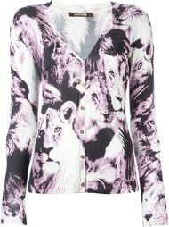 printed v-neck cardigan Roberto Cavalli