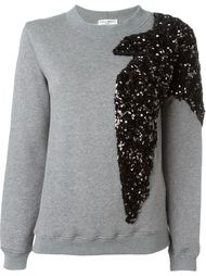 sequin swallow embroidery sweatshirt Sonia Rykiel