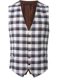 checked pattern waistcoat Tagliatore