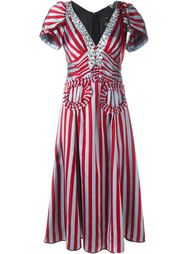 декорированное платье в полоску Marc Jacobs