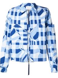 куртка в клетку  '2 Pocket Collared Blouson'  Lou Dalton