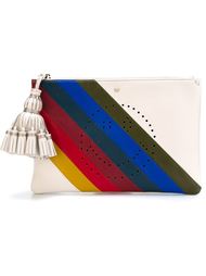 striped clutch bag Anya Hindmarch