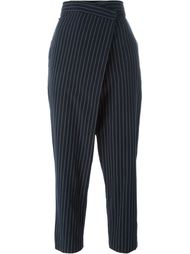 'Adhira' pinstriped harem trousers Erika Cavallini