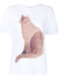 футболка с принтом кота Arthur Arbesser