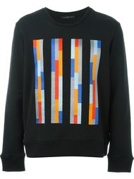 толстовка с вышитыми полосками Christopher Kane